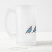 Wachteln Mattglas Bierglas (Links)