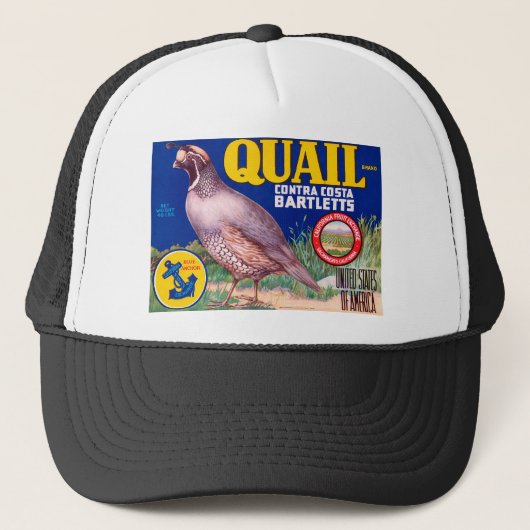 Wachteln Truckerkappe (Vorderseite)