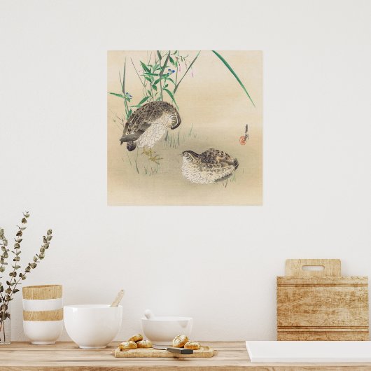 Wachtelposter Poster (Küche)