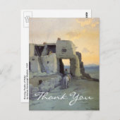 Wachtels Abend, Pueblo von Walpi Postkarte (Vorne/Hinten)