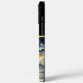 Wächter am Fluss mit einem Tiger Case-Mate iPhone Hülle (Rückseite / Links)