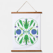 Wächter der Blueberries Holzteppiche Wandteppich Mit Holzrahmen (Vorderseite)