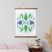 Wächter der Blueberries Holzteppiche Wandteppich Mit Holzrahmen (Schlafzimmer)