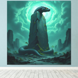 Wächter der Energiequelle Leinwanddruck