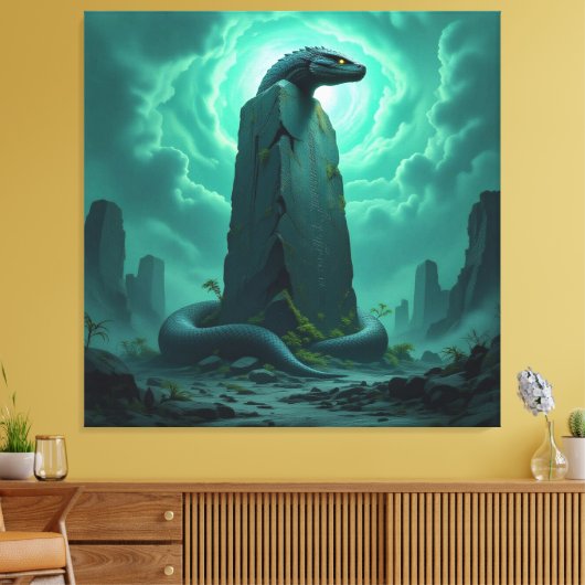 Wächter der Energiequelle Leinwanddruck (Insitu (Wohnzimmer))