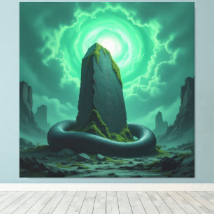 Wächter der Energiequelle Leinwanddruck