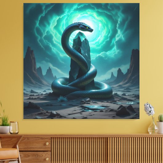 Wächter der Energiequelle Leinwanddruck (Insitu (Wohnzimmer))