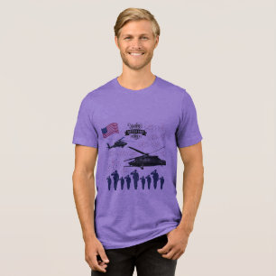 Wächter der Freiheit lila Tri-Blend Shirt