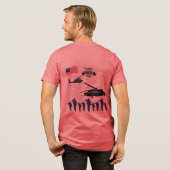 Wächter der Freiheit rot Tri-Blend Shirt (Rückseite voll)