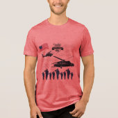 Wächter der Freiheit rot Tri-Blend Shirt (Vorderseite)