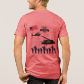 Wächter der Freiheit rot Tri-Blend Shirt (Rückseite)