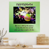 Wächter der Galaxy DESIDERATA Poster (Küche)
