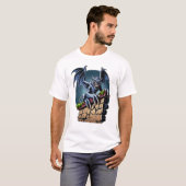 Wächter der Höhen: Ein gotisches Gargoyle-Kunstwer T-Shirt (Vorne ganz)