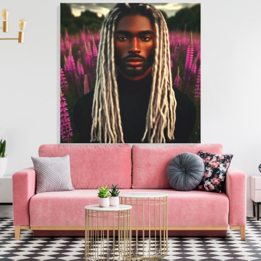 Wächter der Lavendelfelder Leinwanddruck (Insitu (Wohnzimmer))