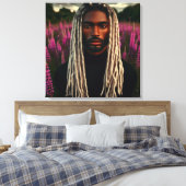 Wächter der Lavendelfelder Leinwanddruck (Insitu (Schlafzimmer))