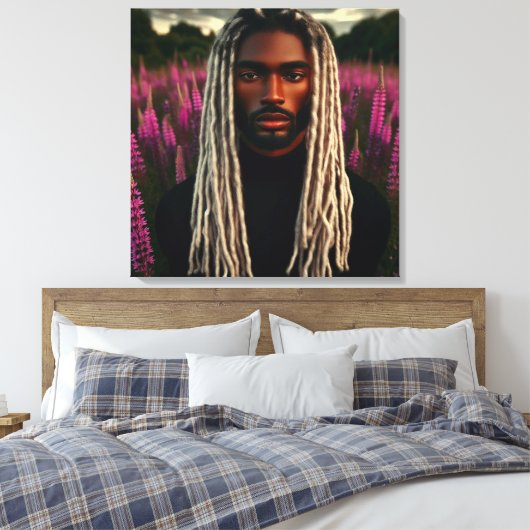 Wächter der Lavendelfelder Leinwanddruck (Insitu (Schlafzimmer))