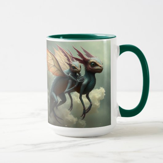 „Wächter der Lüfte – Flug der Drachen“ Tasse (Rechts)