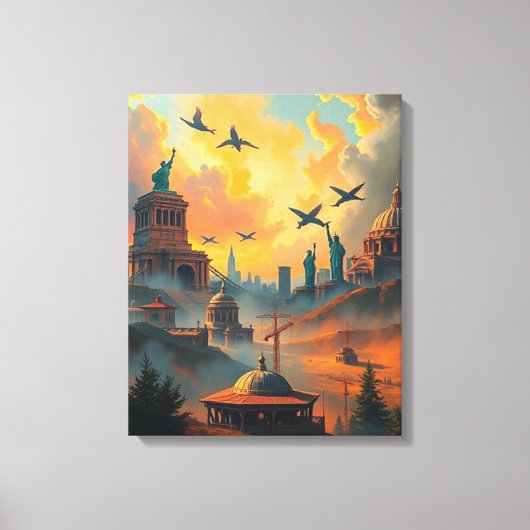 Wächter der Skyline Leinwanddruck (Vorderseite)