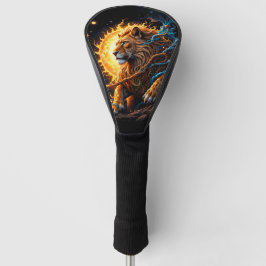 Wächter der solaren Schwelle – Löwe der Balance Golf Headcover