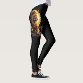 Wächter der solaren Schwelle – Löwe der Balance Leggings