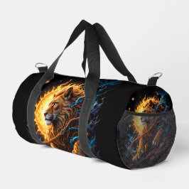 Wächter der Sonnen-Schwelle – Löwe der Balance Duffle Bag