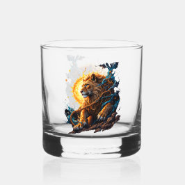 Wächter der Sonnen-Schwelle – Löwe der Balance Whiskyglas