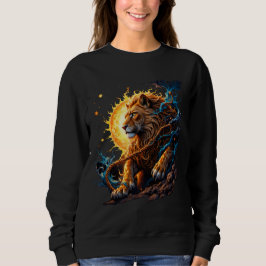 Wächter der Sonnen-Schwelle – Löwe des Gleichgewic Sweatshirt