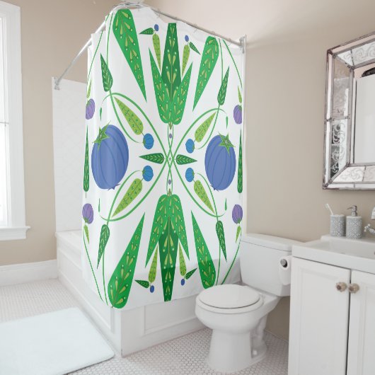 Wächter des Blueberries-Duschvorhangs Duschvorhang (Beispiel)