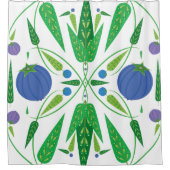 Wächter des Blueberries-Duschvorhangs Duschvorhang (Vorderseite)