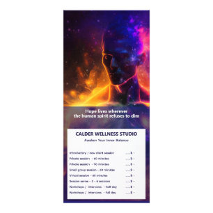 Wächter des Friedens   Leuchtender Mensch Werbekarte