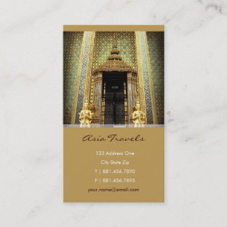 Wächter des goldenen Palast-Thailand-Fotos Visitenkarte