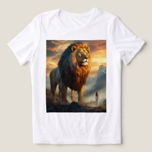 Wächter des Goldenen Reiches – Majestätischer Löwe Tri-Blend Shirt