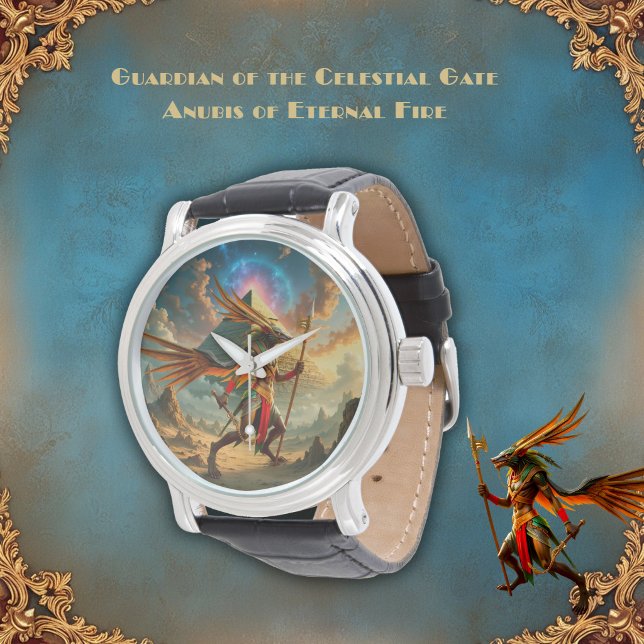 Wächter des Himmels­tores – Anubis Armbanduhr (Von Creator hochgeladen)