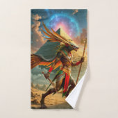 Wächter des Himmelstores – Anubis Badhandtuch Set (Handtuch)