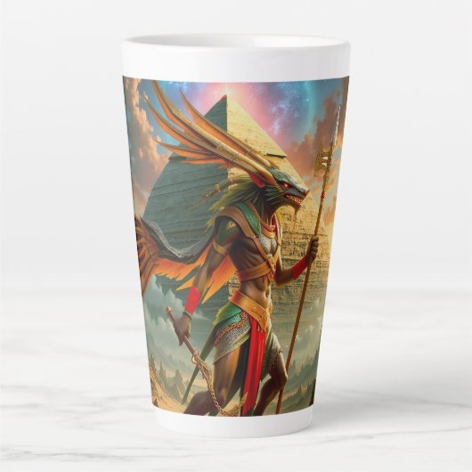 Wächter des Himmelstores – Anubis Milchtasse (Vorderseite)