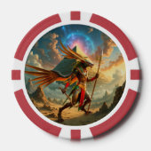 Wächter des Himmels­tores – Anubis Pokerchips (Vorderseite)