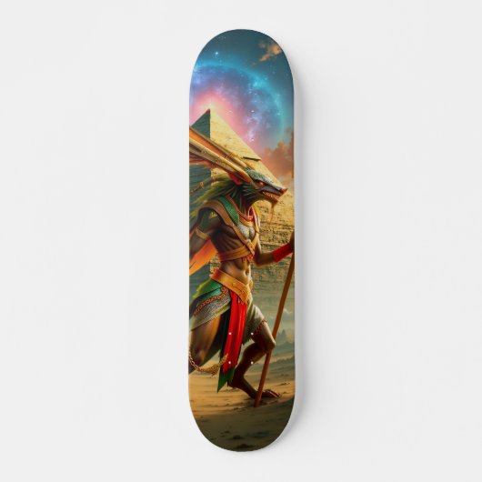 Wächter des Himmels­tores – Anubis Skateboard (Vorne)