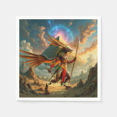 Wächter des himmlischen Tores – Anubis Serviette (Vorderseite)