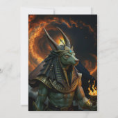 Wächter des Jenseits – Anubis.   Einladung (Rückseite)