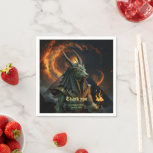 Wächter des Jenseits – Anubis. Serviette