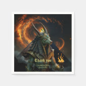 Wächter des Jenseits – Anubis.   Serviette (Vorderseite)