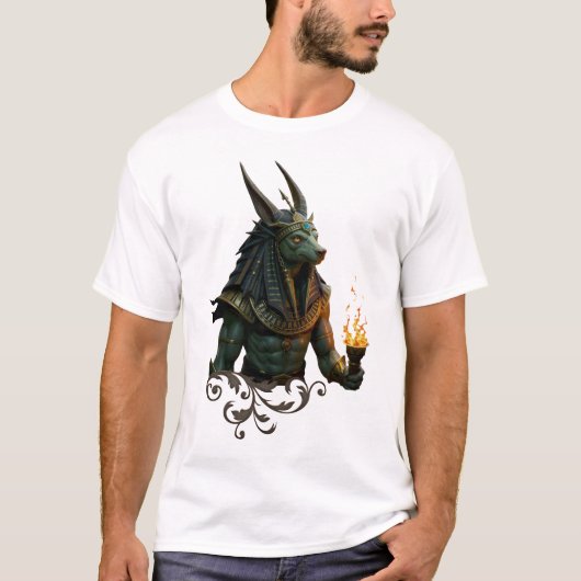 Wächter des Jenseits – Anubis. T-Shirt (Vorderseite)