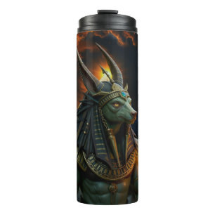 Wächter des Jenseits – Anubis. Thermosbecher