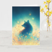 Wächter des Mitternachtswaldes Karte (Gelbe Blume)