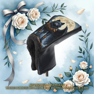 Wächter des Mondes – Der schwarzflügelige Wolf Golf Headcover