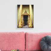 Wächter des thailändischen Fotos Golden Palace Leinwanddruck (Insitu (Wohnzimmer))
