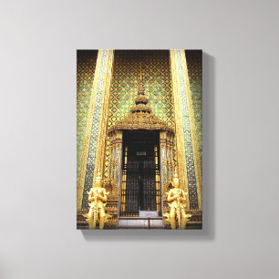 Wächter des thailändischen Fotos Golden Palace Leinwanddruck