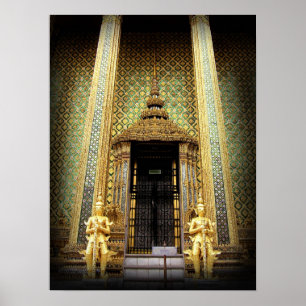 Wächter des thailändischen Fotos Golden Palace Poster
