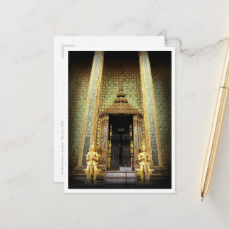 Wächter des thailändischen Fotos Golden Palace Postkarte