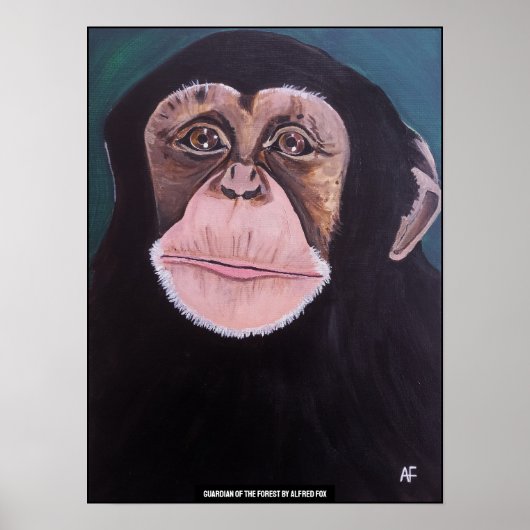 Wächter des Waldes Gemälde von Alfred Fox Poster (Vorne)
